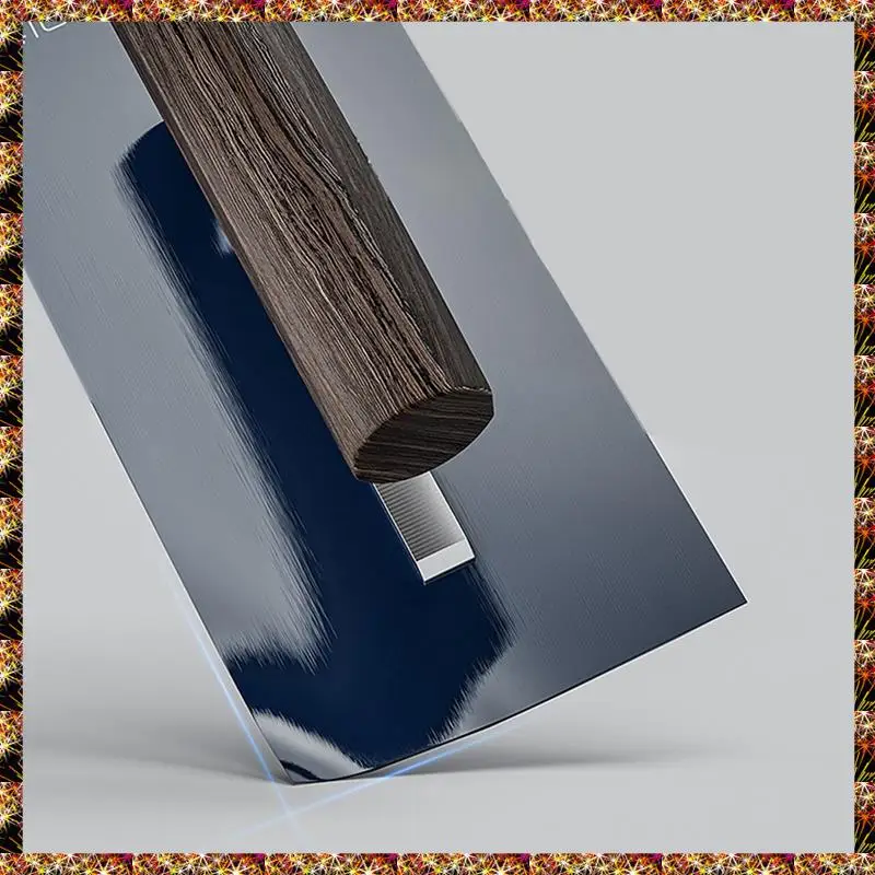 BTCL Cement Trowel Plastering Trowel Drywall 0.5Mm Thick Finishing SK5 Steel Trowel With Wenge Wood Handle L-Shank