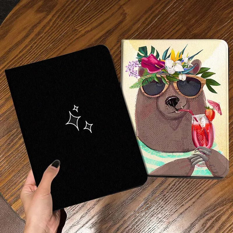 

White Star Pattern Cartoon Tablet Case For Apple iPad Air Pro mini 1 2 3 4 5 6 7 8 9 11 M2 M3 M5 M4 5th 6th 7th 10th 11th Gift