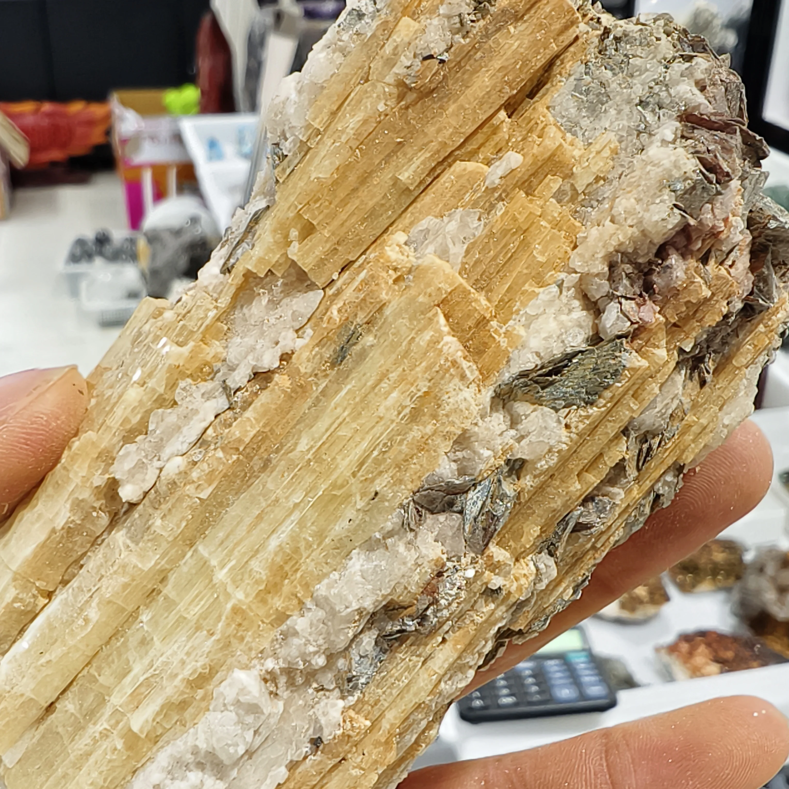 Naturally Formed! Yellow Tourmaline Rough Stone, Quartz Crystal Yellow Ore, Mineral, Spiritual Energy, Healing Stone