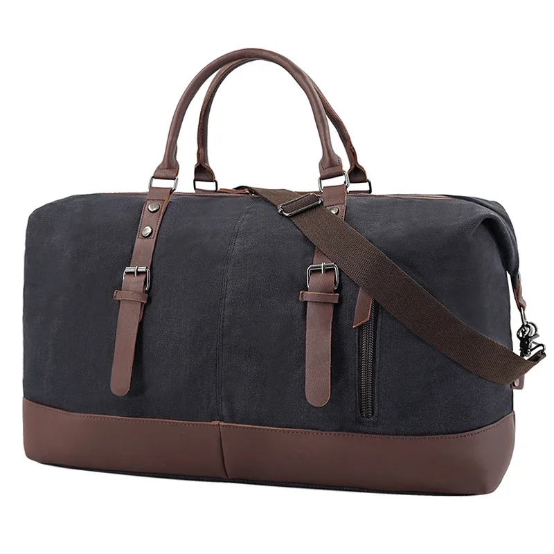 Imagem -03 - Bolsa de Fim de Semana Viagem Homem Grande Capacidade Bolsa de Viagem Casual Lona Bagagem de Viagem ao ar Livre Duffle Bolsa Masculino Bolsala