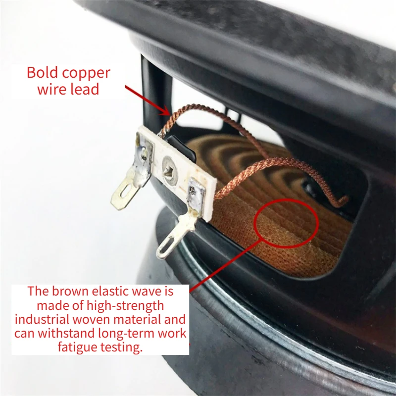 SOTAMIA 1pcs 6.5 Inch Mid Bass Speaker 8 Ohm 60W Paper Cone Foam Edge 100 Magnetic Bass Fever Grade HIFI Home Music Speaker