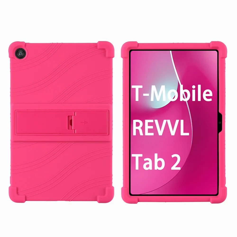 For T-Mobile Revvl Tab 2 Tablet 10.1inch Protection Case,Adjustable BracketSoft Silicone,Protection Cover for Revvl Tab 2