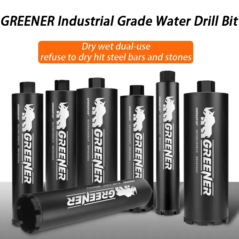 GREENER Broca Furador Cortador de concreto Alargamento Perfurador Profissional Scanagem Máquina de Perfuração Seca Ferramenta de Ar Condicionado