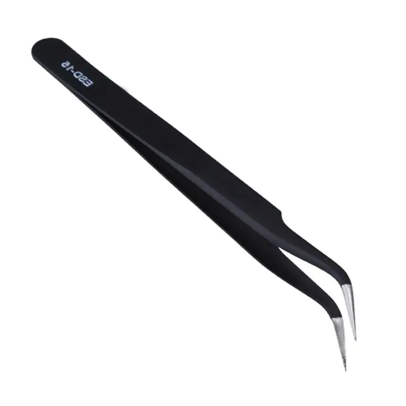 

Carbon Steel High Precision Black Handicraft Clamp Plier Curved Tweezer DIY Nipper ESD-15/ESD-14