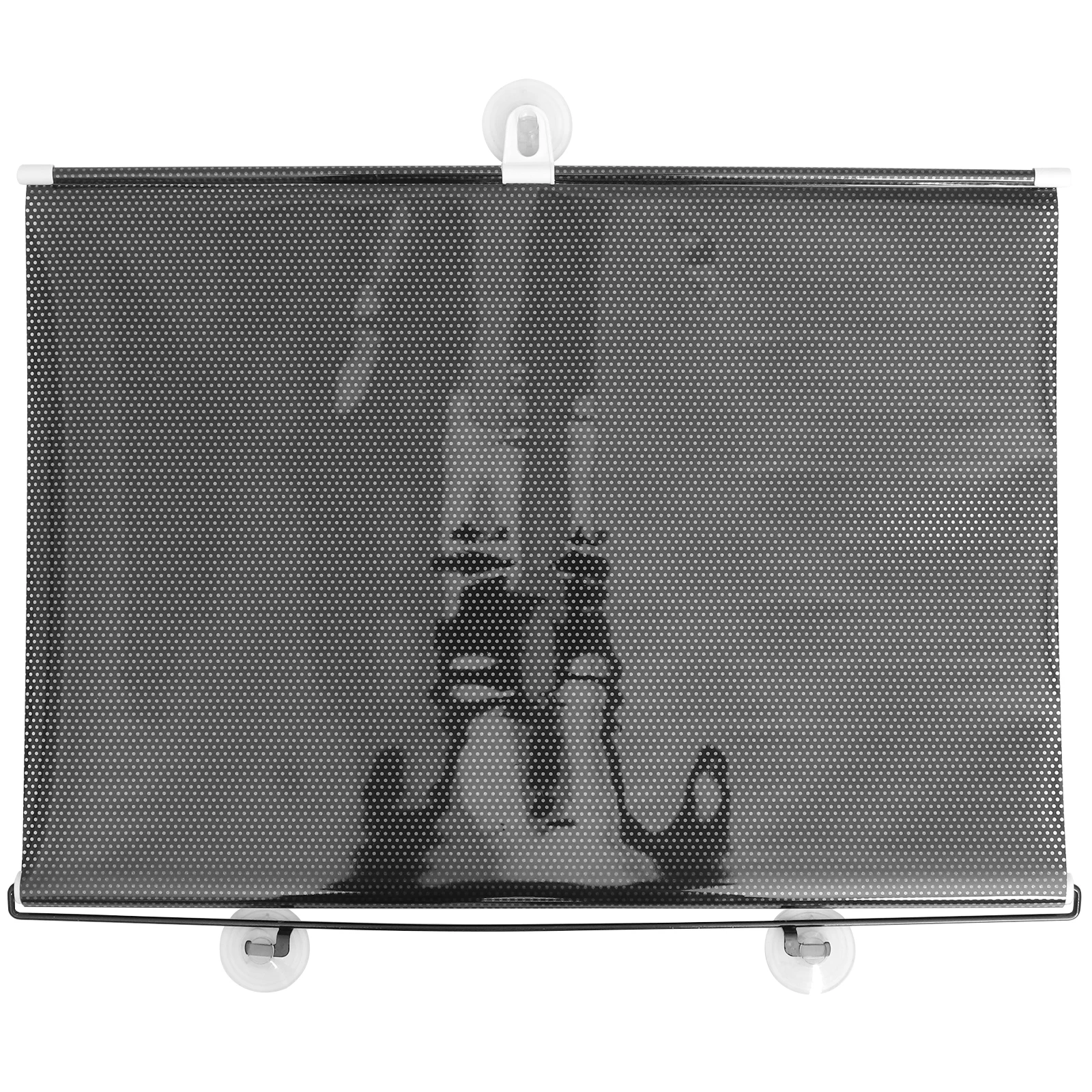 

Suction Cup Sunshade Curtain Blackout Window Shades Punch Free Travel Adjustable Washable Cold Water