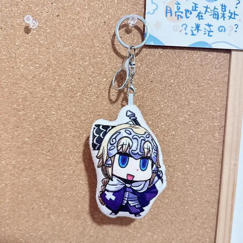 10cm Cotton Bag Charm COS Fate Grand Order Voice Pendant Toys ‌Jeanne d'Arc Keychain To Map Customization Children's Adult Gifts