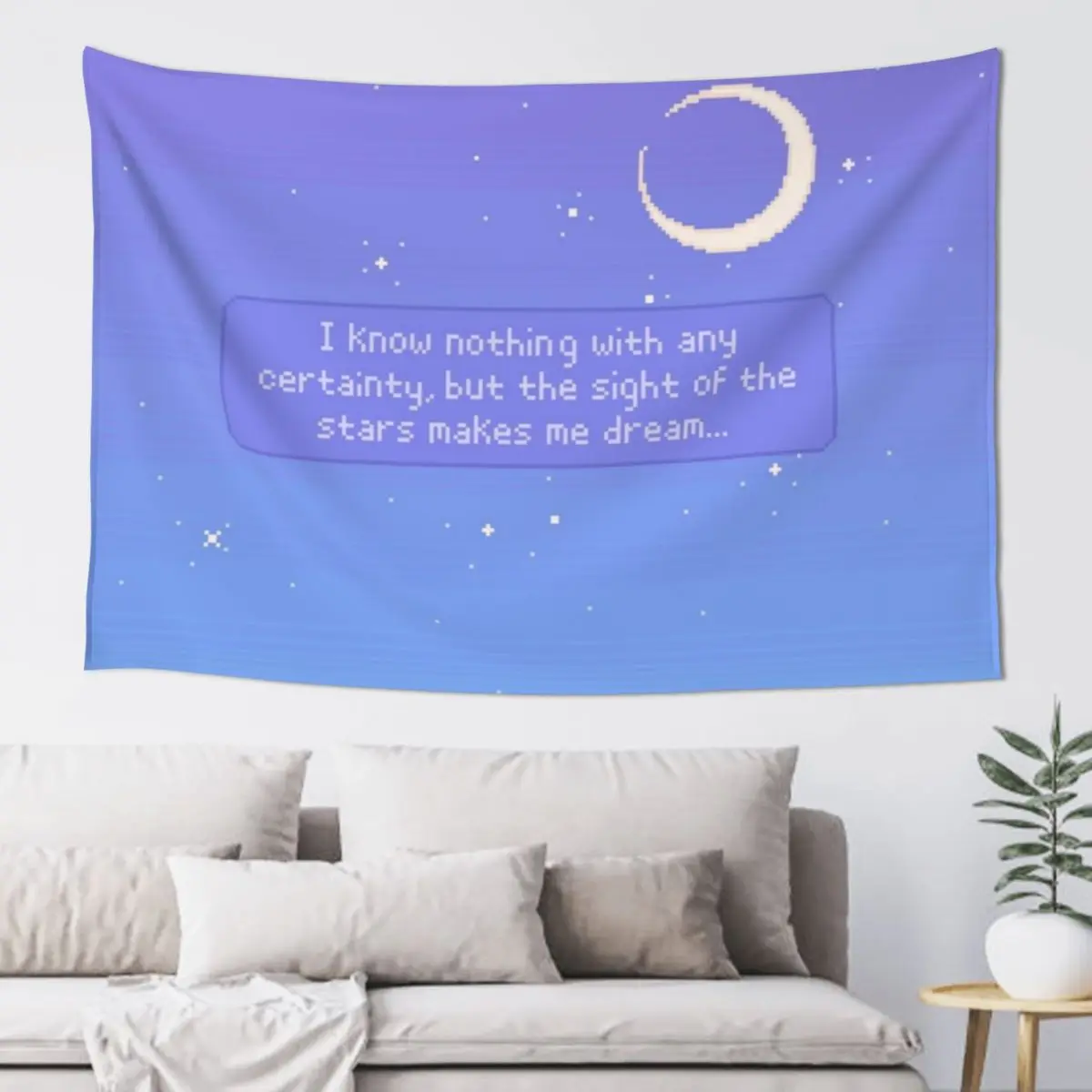 

Stars and Dreams Tapestry Bathroom Decor Nordic Home Decor Aesthetic Room Decor Korean Aesthetic Room Decoration Tapestry