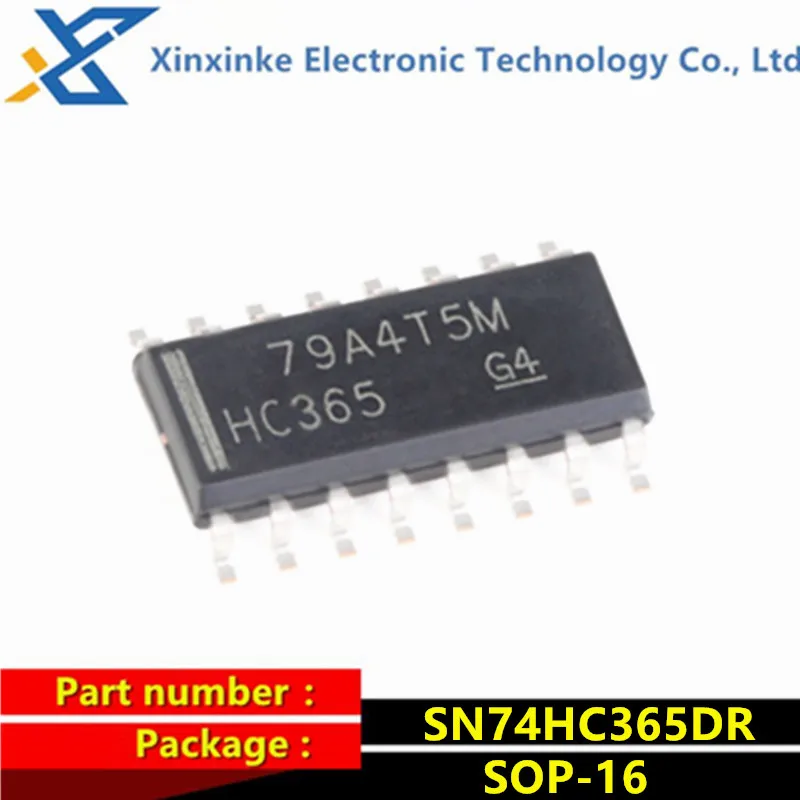 10PCS SN74HC365DR SOIC-16 HC365 Buffers & Line Drivers Hex Buff & Line Drv With 3-State Outputs Brand New Original