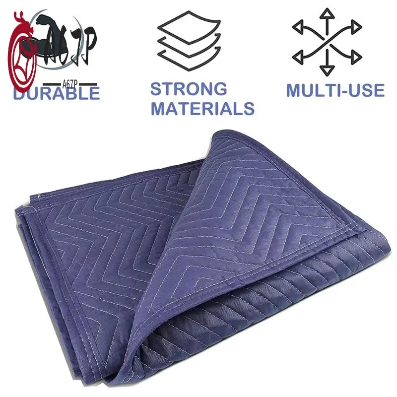 

A67P-2 шт. движущиеся одеяла 40X72 дюйма, сверхмощные упаковочные одеяла для перемещения, доставка, упаковка для мебели