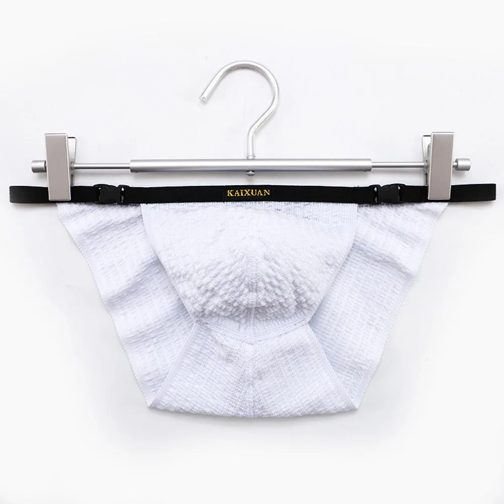 

Men Sexy Bulge Pouch Briefs Soft Underwear Breathable Underpants Low Waist Buckle Panty Comfortable Bikini Trunks Lingerie