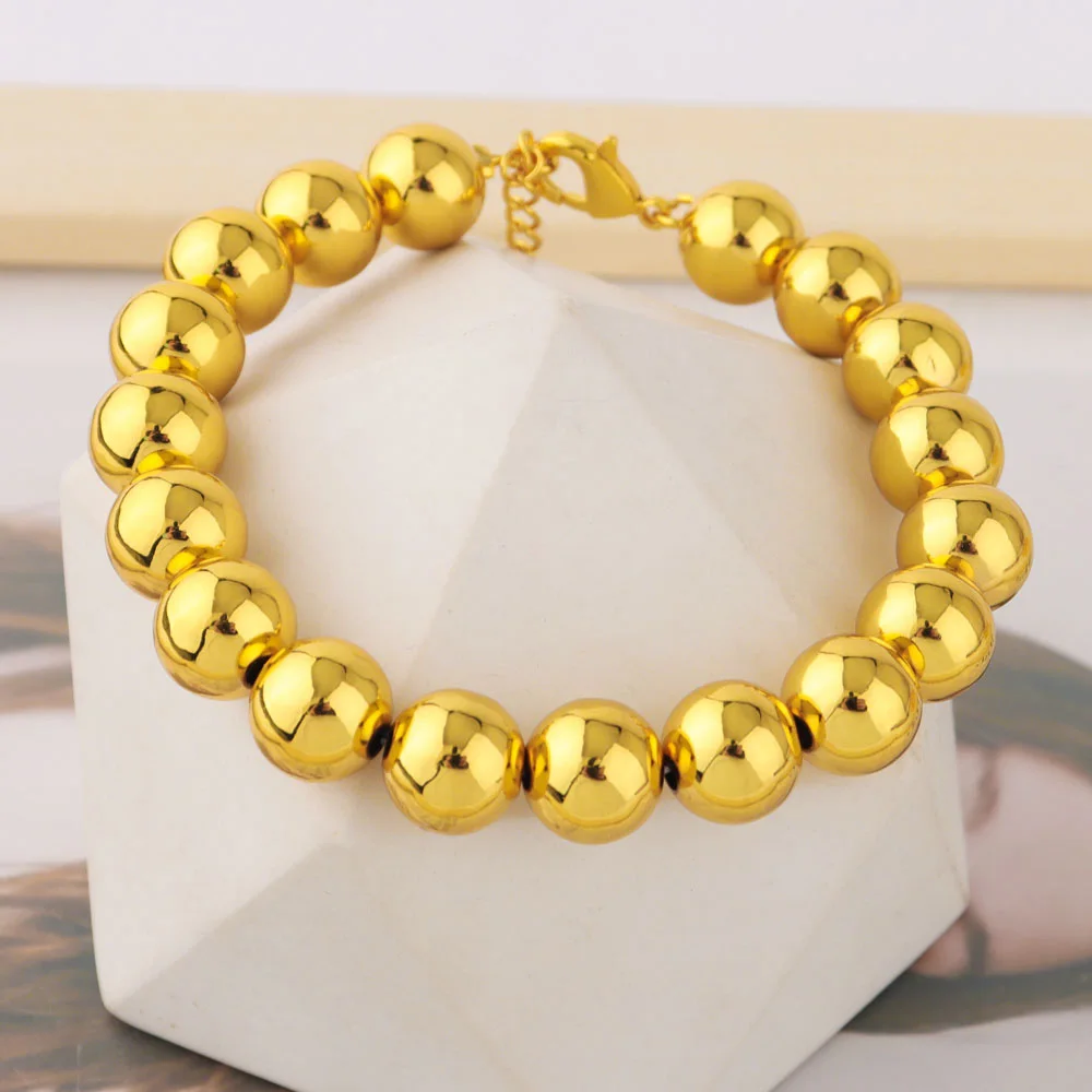 

Vintage Handmade Gold Color Beads Bracelets Set Fshion Girls Party Boho Jewelry Gifts Bracelets Girly Charm Fashion Jewelry