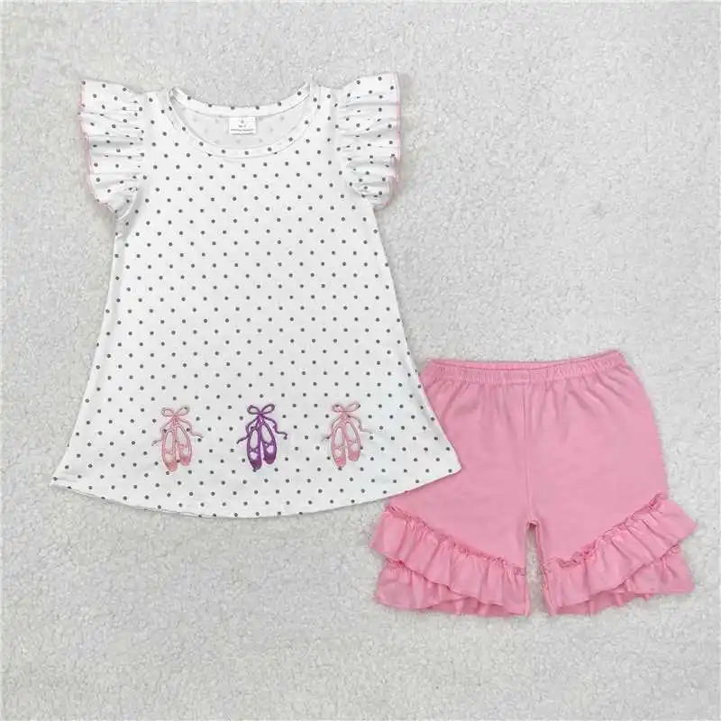 Baby Girls Green Straps Tops Floral Summer Shorts Sets
