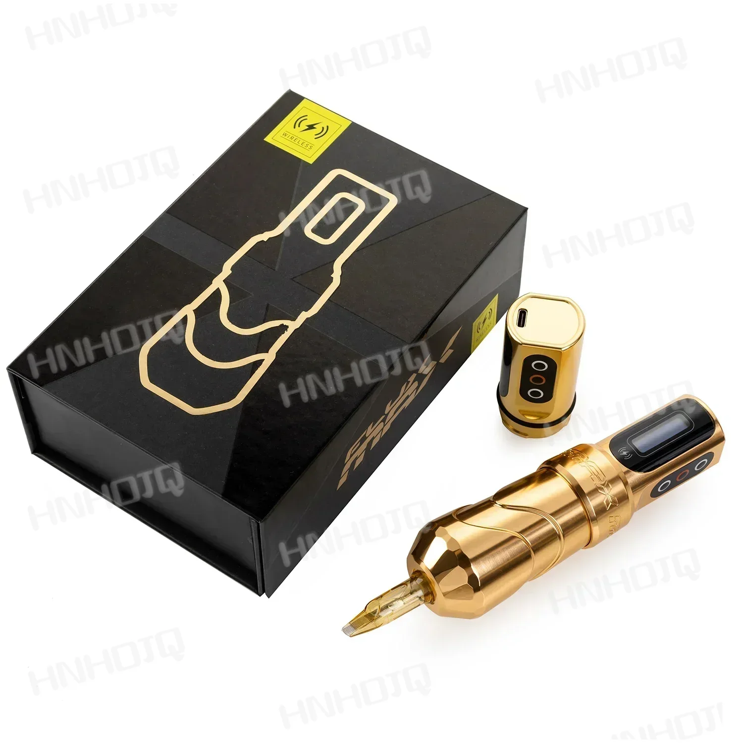 New Max Tattoo Machine  Powerful Coreless Motor Lithium Battery LED Display for Permanent MakeUp 4.0mm Stroke