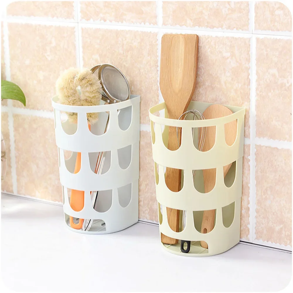 Hanging Storage Bag Plastic Holder Wall-Mounted Grocery Bag Dispenser Practical Clutter Boxes Garbage Organizer Kitchen