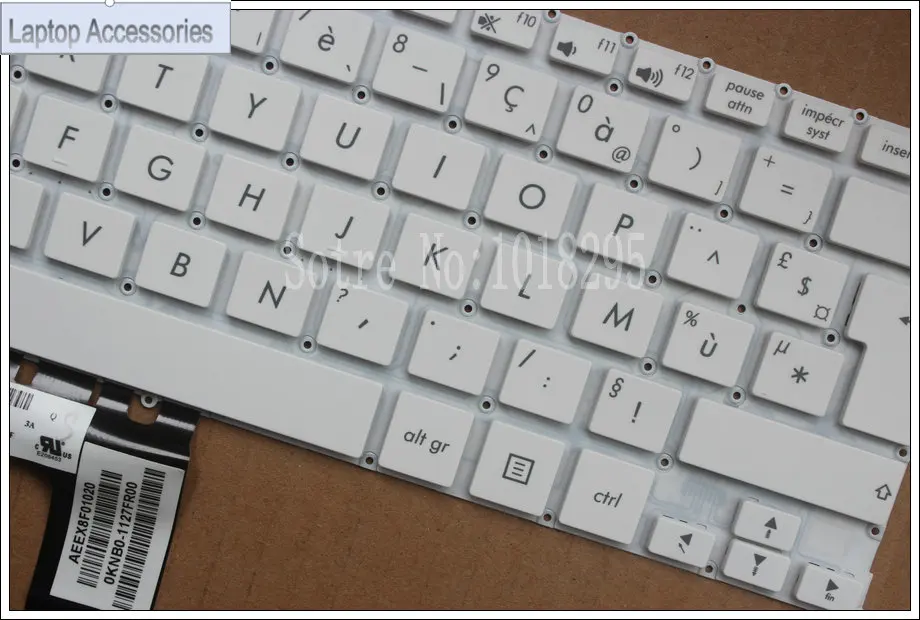 French FR Laptop Keyboard for ASUS F200 F200CA F200LA F200MA X200 X200C X200CA X200L X200LA X200M X200MA R202CA R202LA white