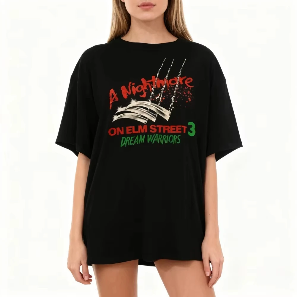 

Винтажная футболка ужасов 80-х годов A NIGHTMARE on Elm Street 3 Freddy-Krueger-Hellraiser, подарок, винтажная рубашка из фильма в стиле ретро, подарок на Хэллоуин