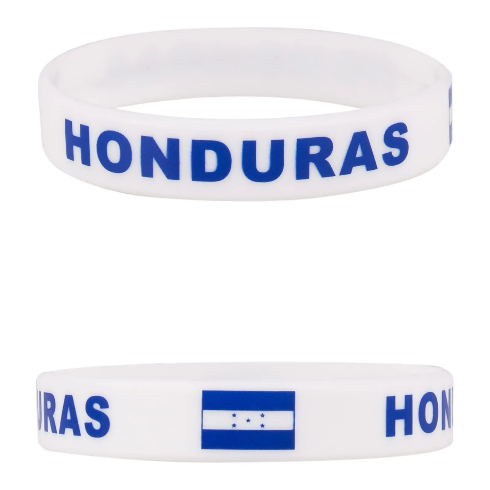2pcs Honduras Flag Silicone Bracelets Sports Game Wristbands National Wrist Strap for Men Women Rubber Band Fashion Accessories