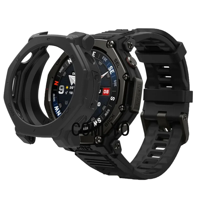 لساعة Amazfit T-rex 3 Pro الذكية، غطاء حماية ناعم من السيليكون، غطاء حماية للشاشة الزجاجية #2