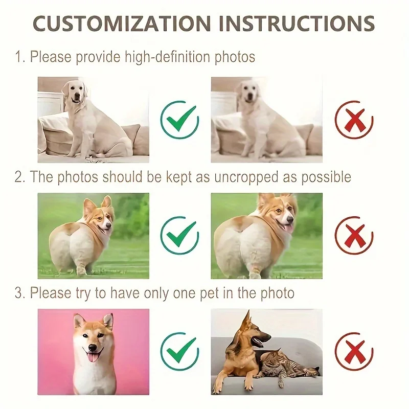 Personalisiertes Haustier-Fotokissen, personalisiertes Erinnerungsgeschenk für Hunde und Katzen, doppelseitiger Druck, bequemer Plüsch-Schlafbegleiter. – Detail 5