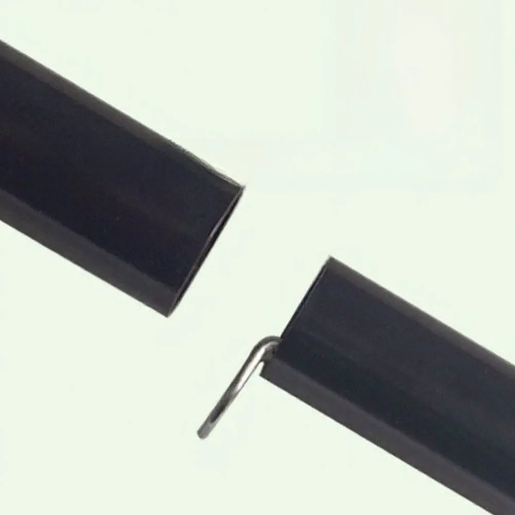 2 pcs Iron Tarp Poles for Camping Tent Canopy Awning Windbreak Support 2 m 6.6 ft Four Section Foldable Structure