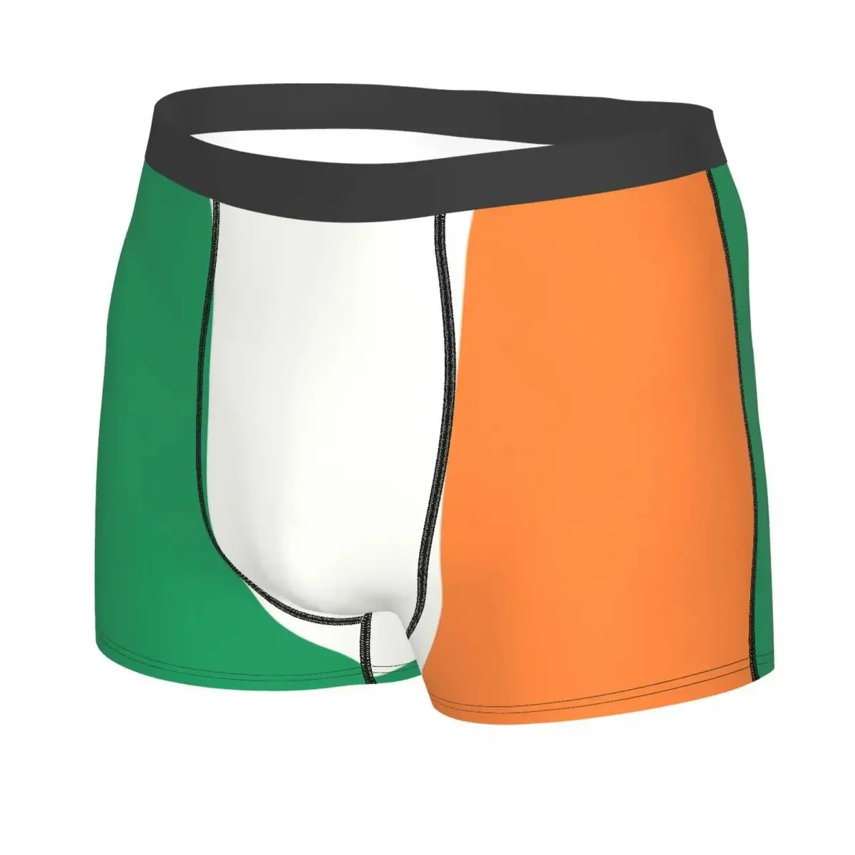 Novelty Ireland Flag Boxers Shorts Panties Men's Underpants Stretch Briefs Underwear