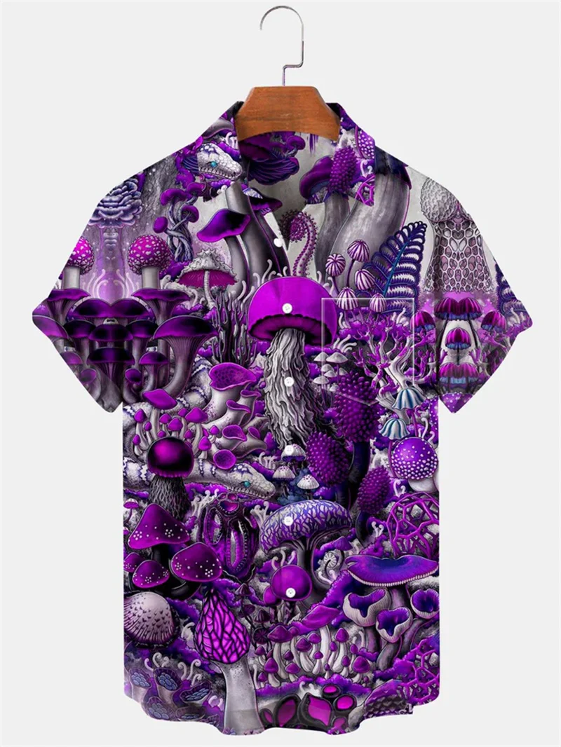 Men's designer clothing 3D printed shirt for summer travel in 2025, Hawaii beach, Hawaii Harajuku colorful