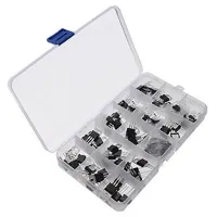 Components Accessories Replacement 50pcs Kit Voltage Regulator Transistor Transparent Box Assortment Electronic 10 values