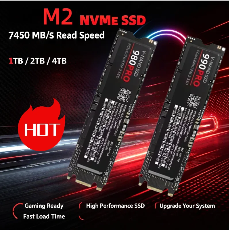 Internal Solid State Drive M2 NVMe 500GB 1TB High Speed SSD Hard Disk 2TB 4TB Storage Hard Drive For Gaming Laptop Desktop PC