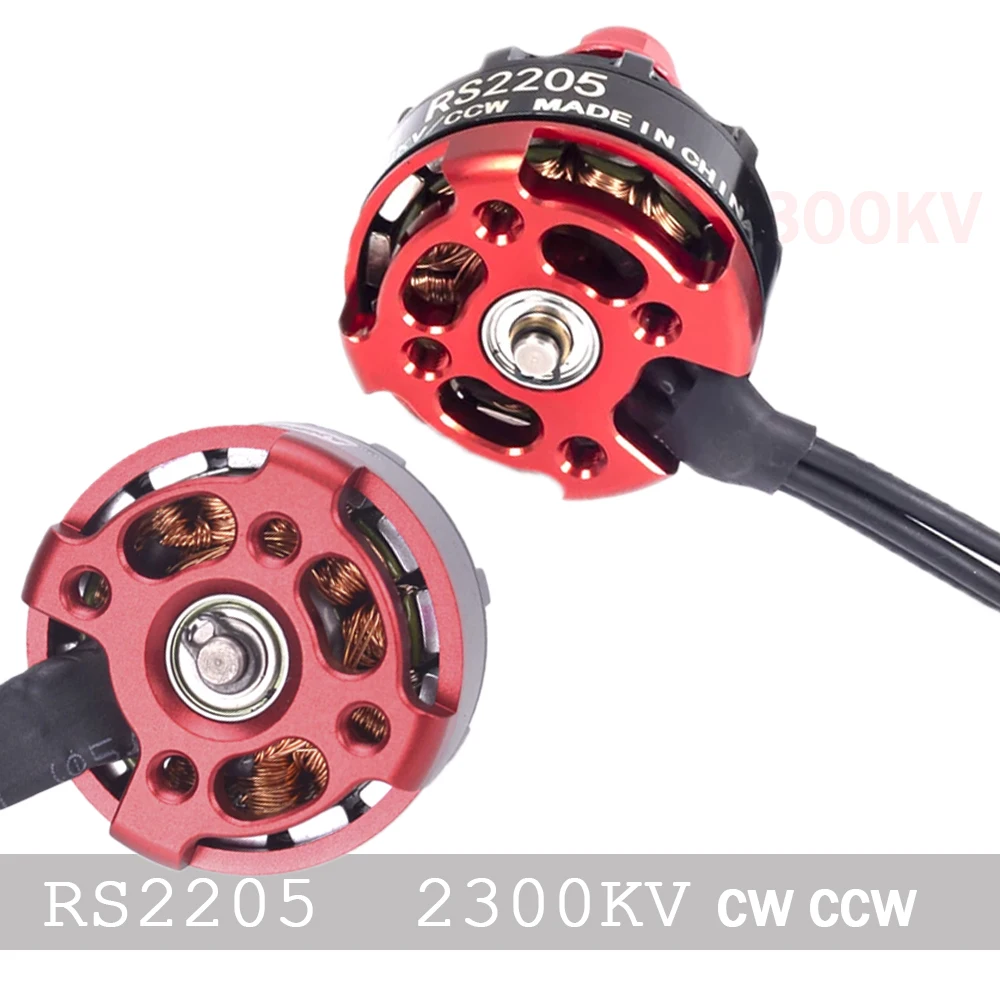 RC RS2205 2300KV CCW CW Brushless Motor For 2-6s 20A/30A/40A ESC FPV RC QAV250 X210 Racing Drone Multicopter