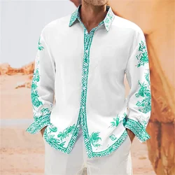 Camisa de manga larga para hombre, Camisa cómoda con estampado 3D De León HD, Animal, con cuello abatible y botones, a la moda, para fiesta, S-6XL, 2024