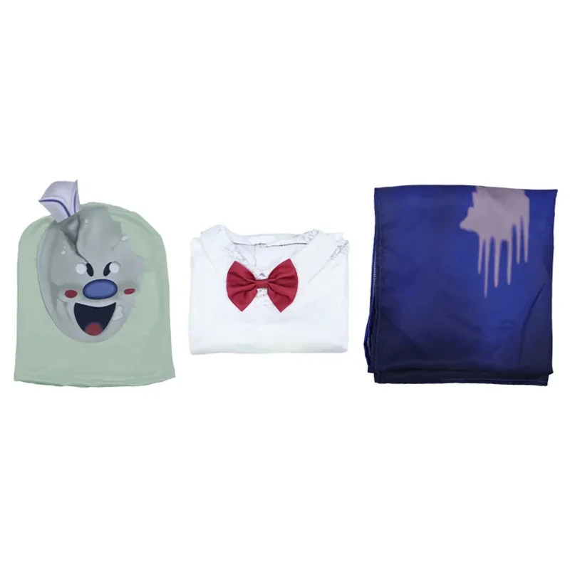 Rod Horro Gioco Ice Scream Costume Cosplay Maschera Tuta Grembiule per adulti Bambino 110-190 Formato Halloween Party Gioco di ruolo Costume