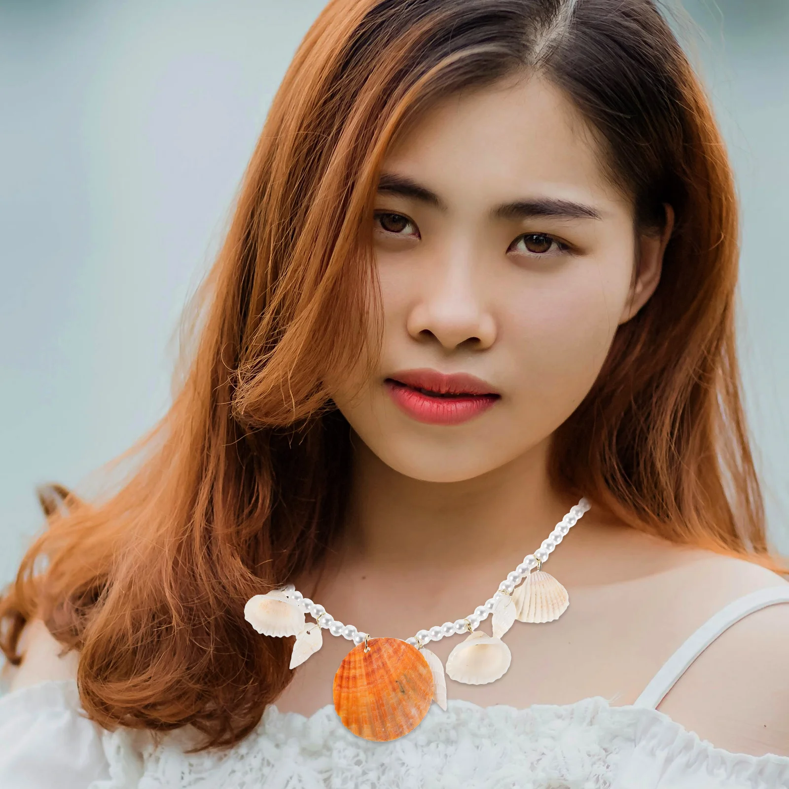 

Shell Necklace Pendant Chain Jewelry Plastic Creative Clavicle Miss