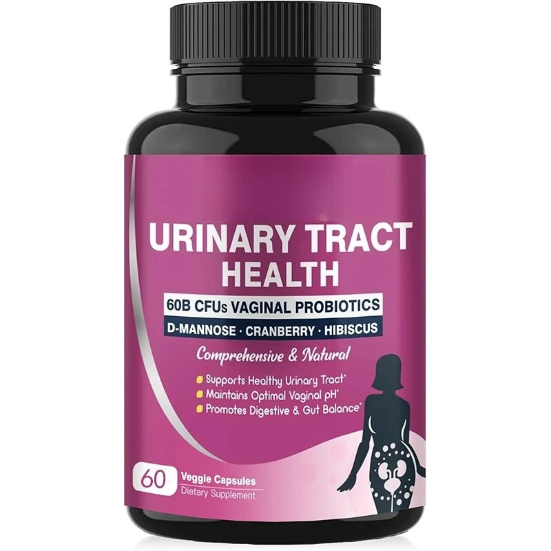 

Женский мочевой путь, здоровье, пробиотик, pH-баланс, клюква и пребиотическое здоровье пищеварительной терапии, 60 капсул, вегетарианские капсулы