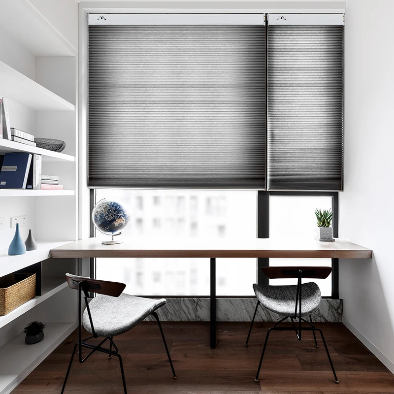 New Arrival Motorized honeycomb blinds Daylight and Blackout Nonwoven fabric Electric Cellular Shades Custom Size