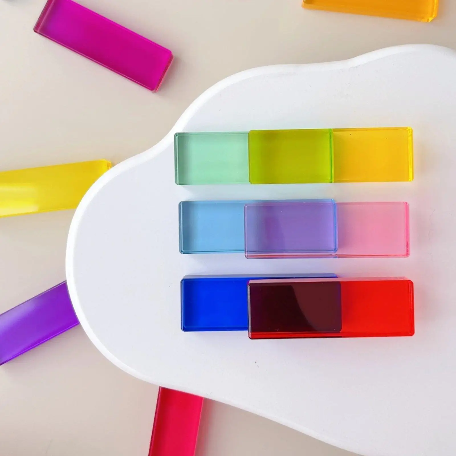 30pcs-rainbow-blocks-acrylic-strip-blocks-learn-color-stacking-toy-sensory-training-toy-for-preschool