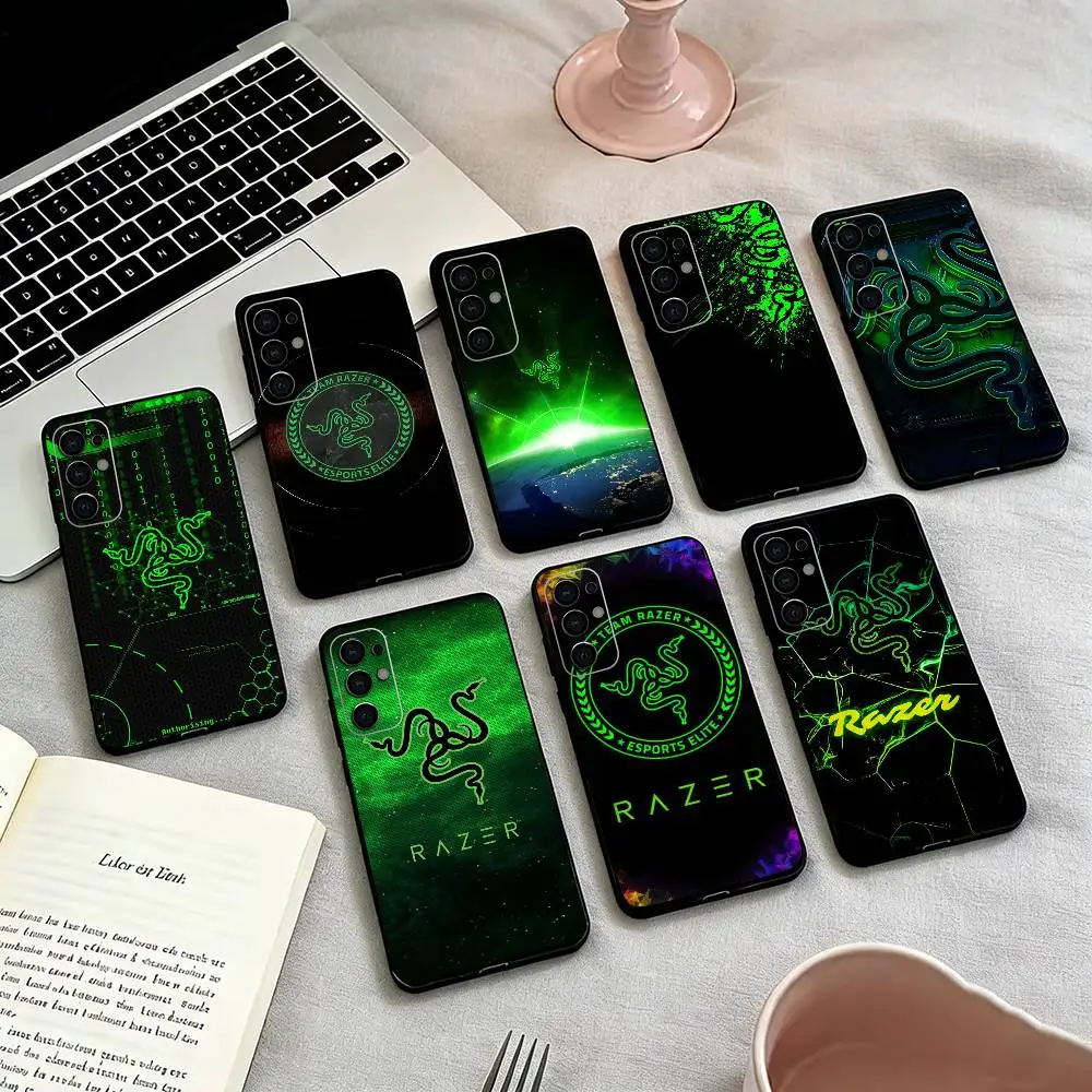 

RAZER-r Logo Game Snake Cartoon Phone Case For Samsung S25,S24,S21,S22,S23,S30,Ultra,S20,Plus,Fe,Lite,Note,10,Black Cover