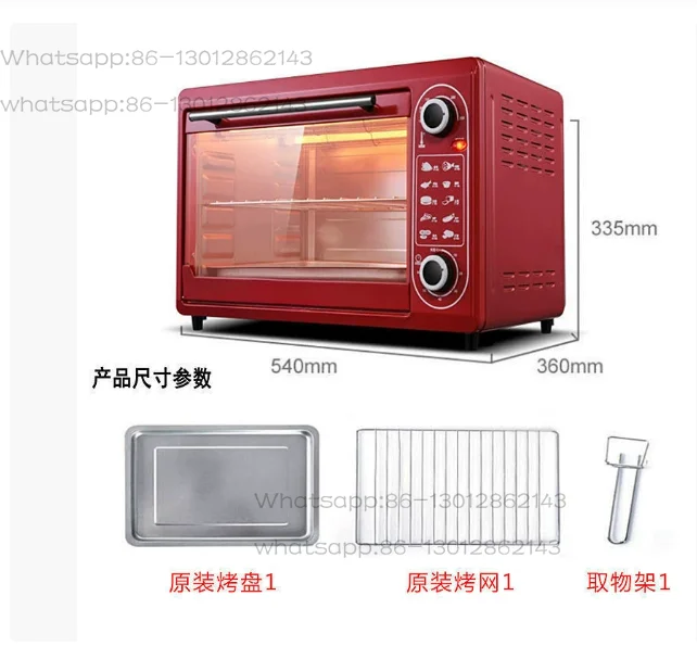 NEW   1PCS   Electric oven with 48-liter large capacity, integrated microwave, and temperature control for cooking meals   2025