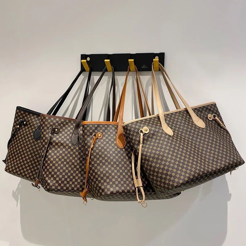 Bolso de mano Vintage para mujer, bolsa de hombro con estampado de mamá, de gran capacidad, novedad de 2023