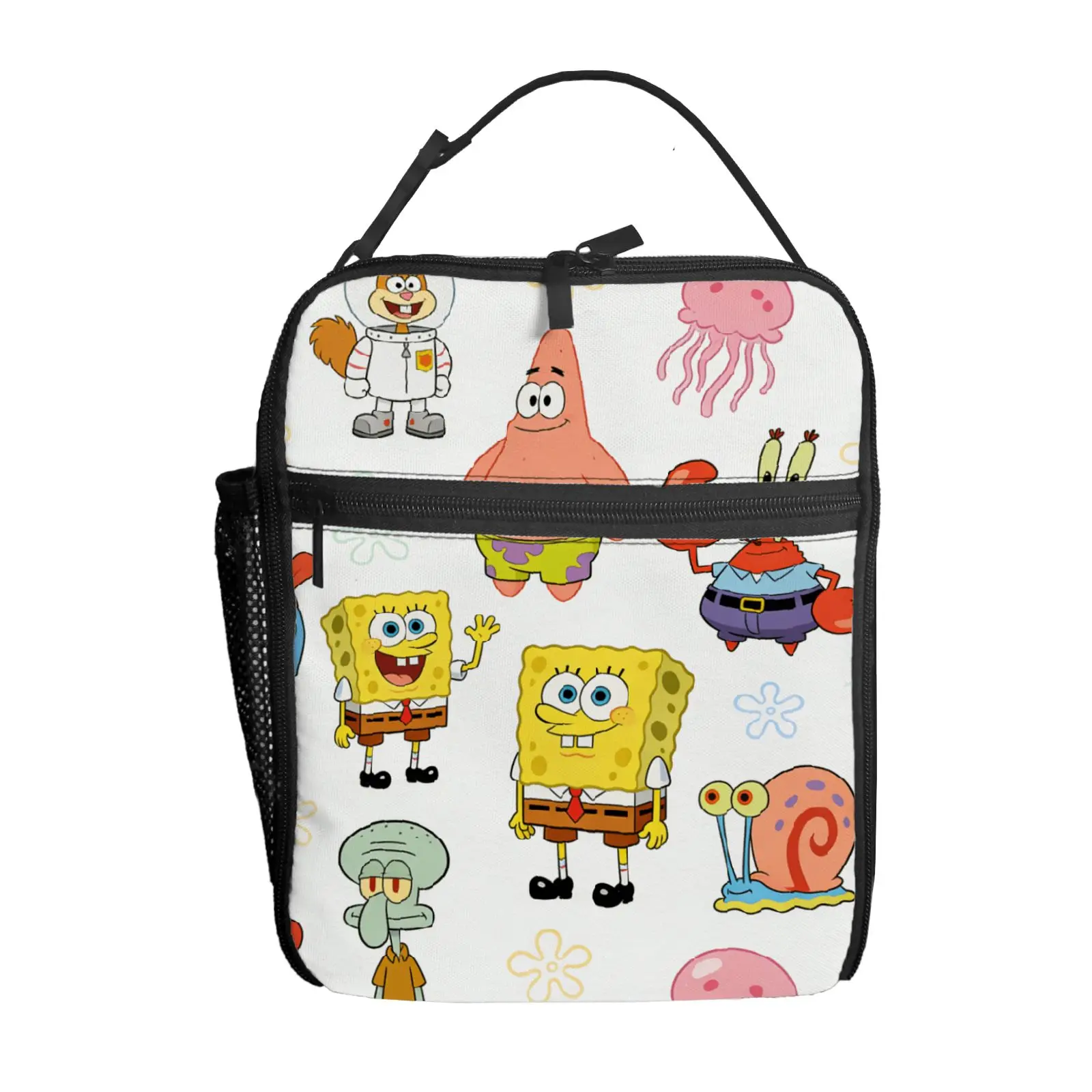 

1pc SpongeBob, Patrick, Mr. Krabs Lunch Bag Handbag High-Quality Cute Casual Party Picnic School Gift for Daily Use