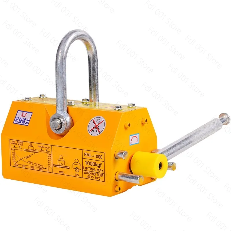 Brand new 100/200Kg Strong Magnetic Crane Labor-Saving Design Permanent Magnet Sucker Neodymium Magnet Lifter Sucker