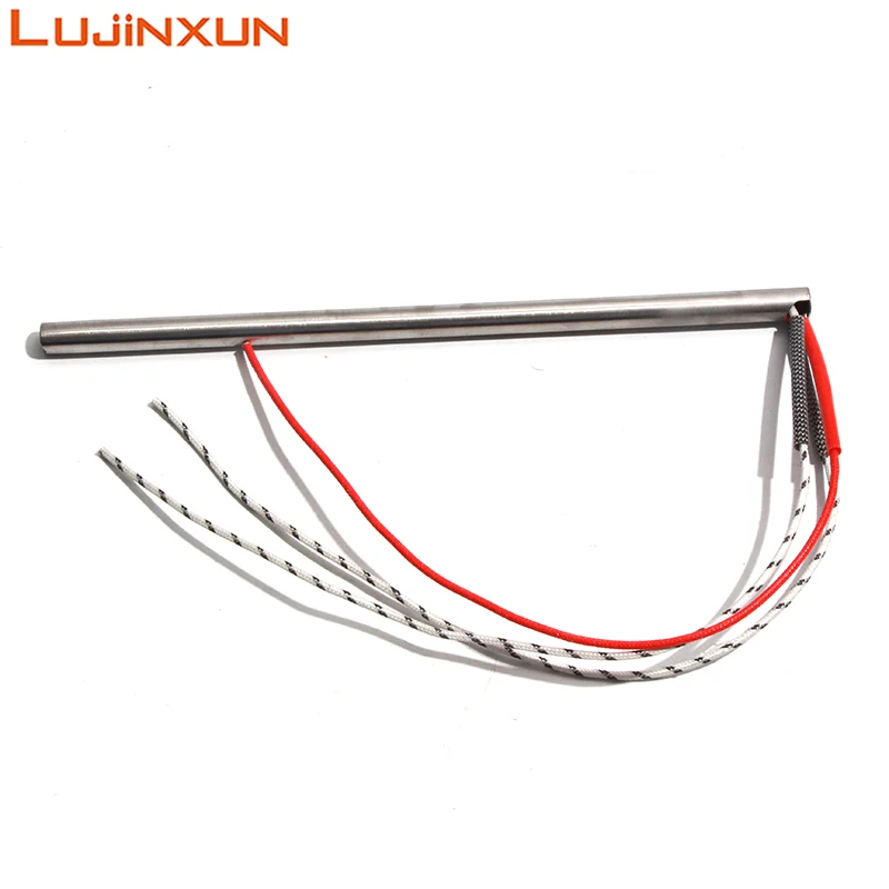 LUJINXUN 304SS 220V Side Outlet Single Head Tube 8x100/150/200/250/300mm  250W-750W With Grounding Wire 1pc