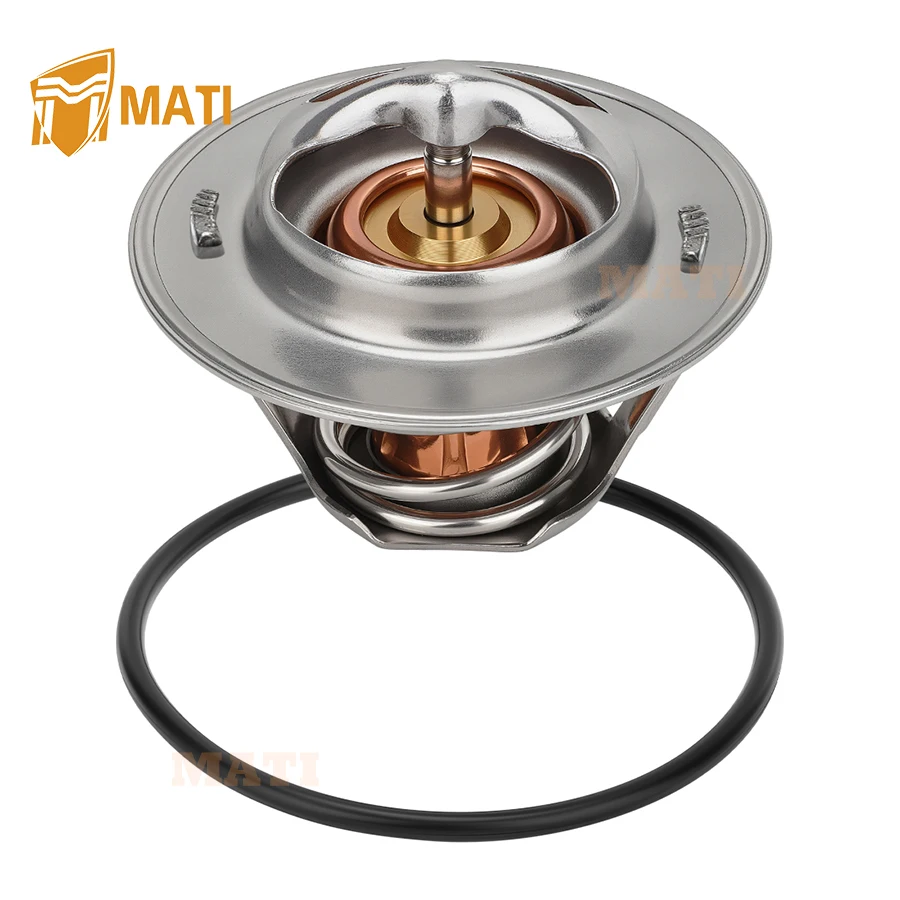 Thermostat w/ O-Ring (O-Ring Only 53.5X2.6) For Kawasaki Versys Ninja Vulcan 800 900 1000 KLZ1000 KRF1000 1996-2024 49054-0004