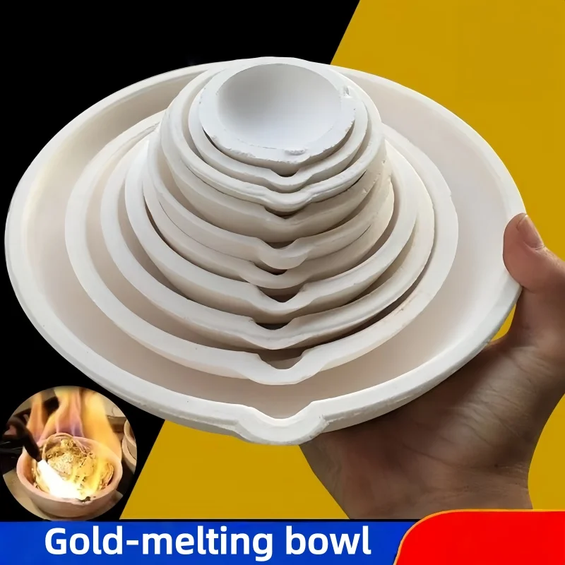 1500 ° Hochtemperatur-Quarztiegel zum Schmelzen von Gold, Silber, Platin, Schmuckguss-Ofenwerkzeug – Detail 1