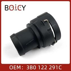 BOICY Engine Radiator Coolant Hose Connector for Polo Passat Touran Jetta Golf Caddy A3 A4 A6 3B0122291C 5QD122291AK 7M3122291