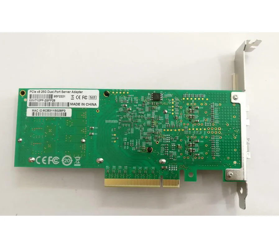 Imagem -04 - Adaptador de Rede Ethernet Xxv710-da2 Xxv710da2 25 10 Gbps Xxv710da2blk