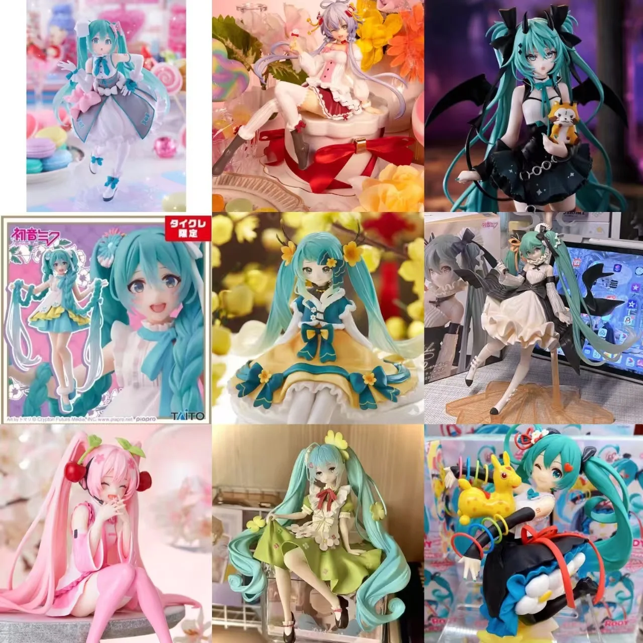 

Hatsune Miku Figure Collection Different Styles Miku Pvc Action Figure Anime Collectible Model Doll Toy