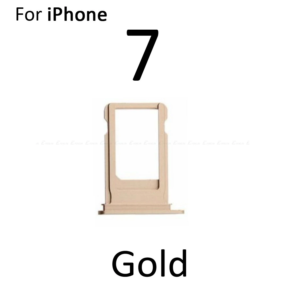 For iPhone 7 8 Plus Sim Card Tray Slot Holder Adapter Repair Parts
