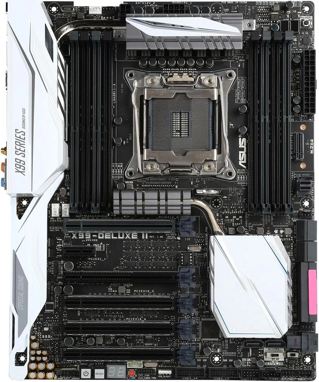 Asus X99-DELUXE II Motherboard Intel X99 Motherboard LGA 2011-V3 DDR4 128GB ATX support 6800K E5-1607 2620 2650L 2695 2699 5960