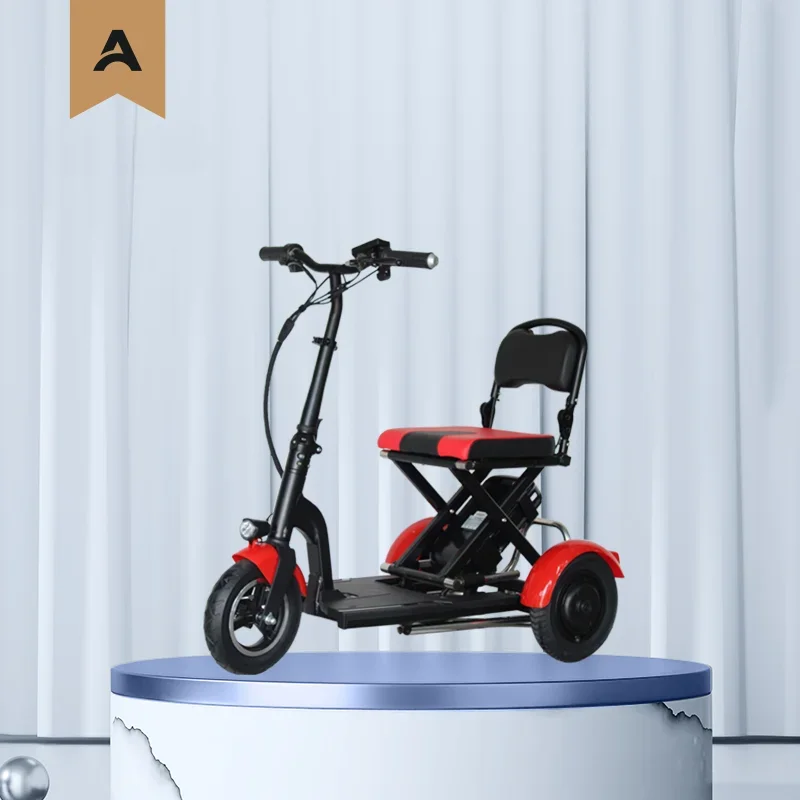 Light Folding 3 Wheel Mobility Adult Kick Moped E Scooter Electric Tricycles Handicapped Scooters For Sale