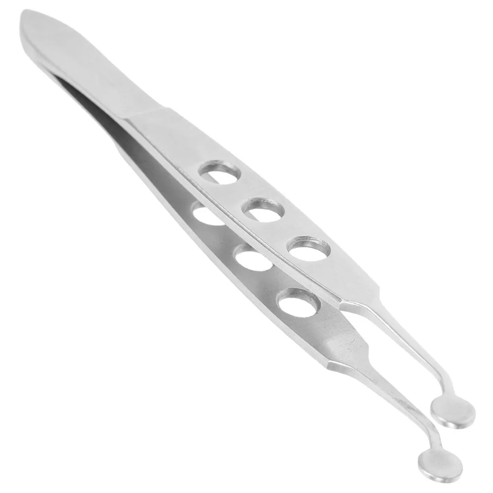 Walker Meibomian Gland Massage Forceps Tweezers Stainless Steel Eyelid Women Clip Tool Silver Man